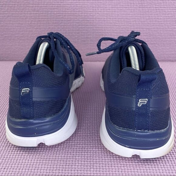 Fila Memory Foam Steelsprint Running Shoes Navy Blue 10.5 1RM00103-420 - Picture 7 of 10
